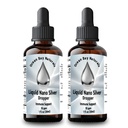 Liquid Nano Silver | More Absorbable Than Colloidal Silver | 10ppm | Twin Pack | 1oz Dropper