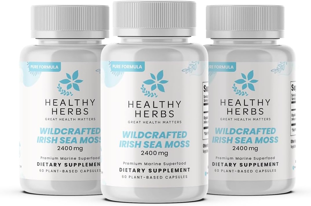 Healthy Herbs Pure Irish Sea Moss Κάψουλες 