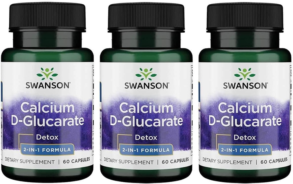 Swanson Ασβέστιο D- Glucarate 250 Milligrams 60 Κάψουλες (3 Συσκευασία)