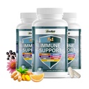 GreeNatr Immune Support Supplement with Vitamin C, D3, Zinc 50mg, Quercetin, Echinacea Purpurea, Sambucus Elderberry and Ginger for Complete Immune Defense - 60 Capsules (3 Bottles)