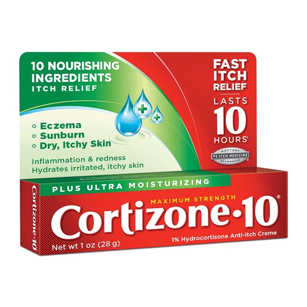 Cortizone-10 Anti-Itch Creme Plus Healing Moisturizers, Μέγιστη δύναμη, 1 oz.