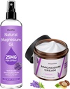 Topical Magnesium Lotion&Spray for Leg Cramps and Sleep, Nighttime Magnesium Cream for Pain,Muscle Relaxation,Calm,Deep Hydration for Body & Skin Care - Φυσική και ασφαλή για παιδιά
