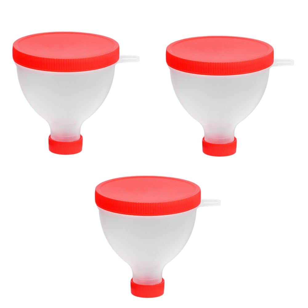 gofidin 3PCS 200ML Portable Protein Powder Funnel Portable Fill Funnel Gym Partner for Water Bottle Fitness Protein Shaker Bottle Nutrition Storage Container