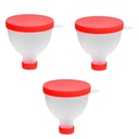 gofidin 3PCS 200ML Φορητή πρωτεΐνη σκόνης χωνί Φορητό γέμισμα χωνί Γυμναστήριο εταίρος για μπουκάλι νερού Καταλληλότητα πρωτεΐνη shaker μπουκάλι διατροφής δοχείο αποθήκευσης