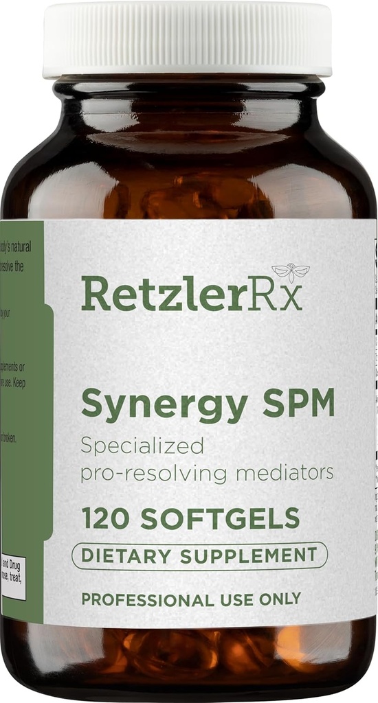 Εξειδικευμένοι Pro Resolving Mediators - Synergy SPM by RetzlerRx® - SPM's for Joint Comfort, Tissue Health & Minor Discomfort Relief* - Non-GMO - Χωρίς γλουτένη - 120 Softgels