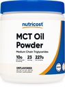 Nutricost Premium MCT Oil Powder .5LBS - Το καλύτερο για Κέτο, Κέτωση, και Ketogenic Diets - Zero Net Carbs, Μη ΓΤΟ και Χωρίς Γλουτένη