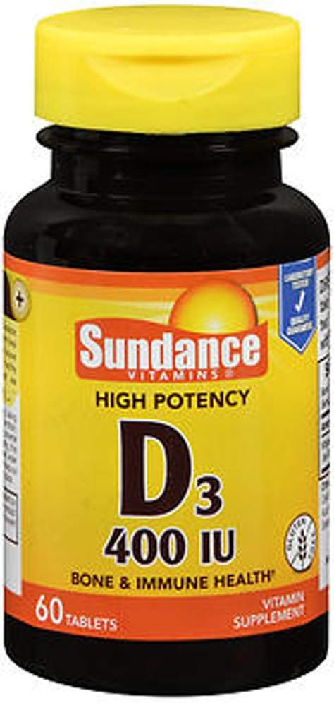 SunDance Vitamins D3 400 IU, 60 δισκία Κάθε (2)