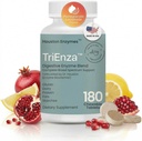 Houston Enzymes TriEnza - Digestive Enzyme Supplement για Γλουτένη, Καζεΐνη, Σόγια, Πρωτεΐνες, Υδατάνθρακες, Λιπαρά & Πολυφαινόλες - Digestive Enzymes για γυναίκες & άνδρες (180 Μασώμενα δισκία)