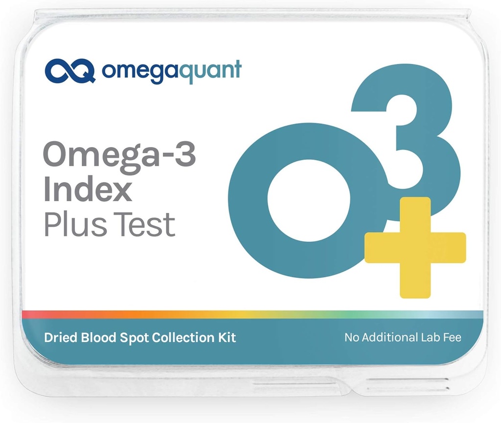 Omega Quant Omega-3 Index Plus Test Kit - Μέτρα Επίπεδα αίματος Omega-3, Trans Fats, και Omega-6:Omega-3 Ratios 