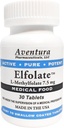 ELFOLATE® 7. 5mg L- Methylfolate methyl folate Medical Food Supplement Professional Strength Active Pure Poent 30 Tablets