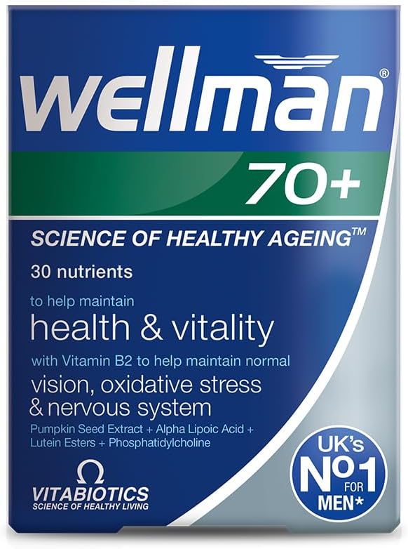 Vitabiotics Wellman 70+ 30 καρτέλες