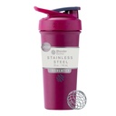 BlenderBottle Sport Sleek Μονωμένο μπουκάλι αναδευτήρα από ανοξείδωτο χάλυβα με σύρμα Whisk, 25-Ounce, Raspberry – Protein Shakes & Hydration για Αθλητές & Fitness Enthusiasts, Easy Mixing, Slim Easy to Hold, Κρατάει τα ποτά κρύα, κλειδωμένα Lid