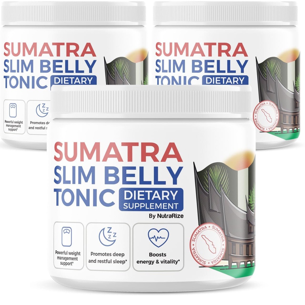 NutraRize (Συσκευασία 3 Sumatra Slim Bely Tonic Powder - Συμπλήρωμα διατροφής, All-Natural Μέγιστη Δύναμη Σκόνη, Κριτικές