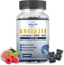 Shilajit Gummies για τους άνδρες Fulvic Acid, Pure Shilajit για άνδρες και γυναίκες, Shilajit Ιμαλαΐων Βιολογικό για την ενέργεια, ζάχαρη-ελεύθερο, βατόμουρα γεύση I 100% Φυσικό & Βιολογικό I 60 Gummy