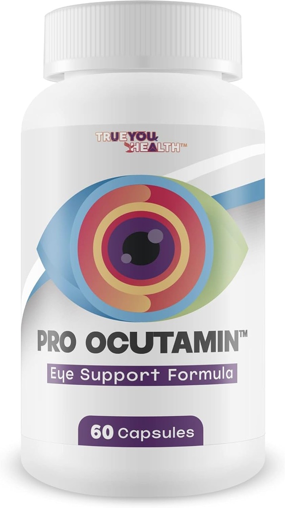 Pro Ocutamin - Μάτια Υποστήριξη Φόρμουλα - Υποστήριξη Υγιεινή Όραμα - Βοήθεια Μειωμένη Οφθαλμική Στέλεχος, Θολή Όραμα, Πόνος στα Μάτια - Βοήθεια Αντιδράσεις του Μπλε Φωτός - Όραμα Συμπλήρωμα Υγείας - Δείτε σαφώς Ημέρα & Νύχτα