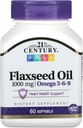 Έλαιο λιναρόσπορου 21ου αιώνα 1000 mg Softgels, 60 Count (22407)