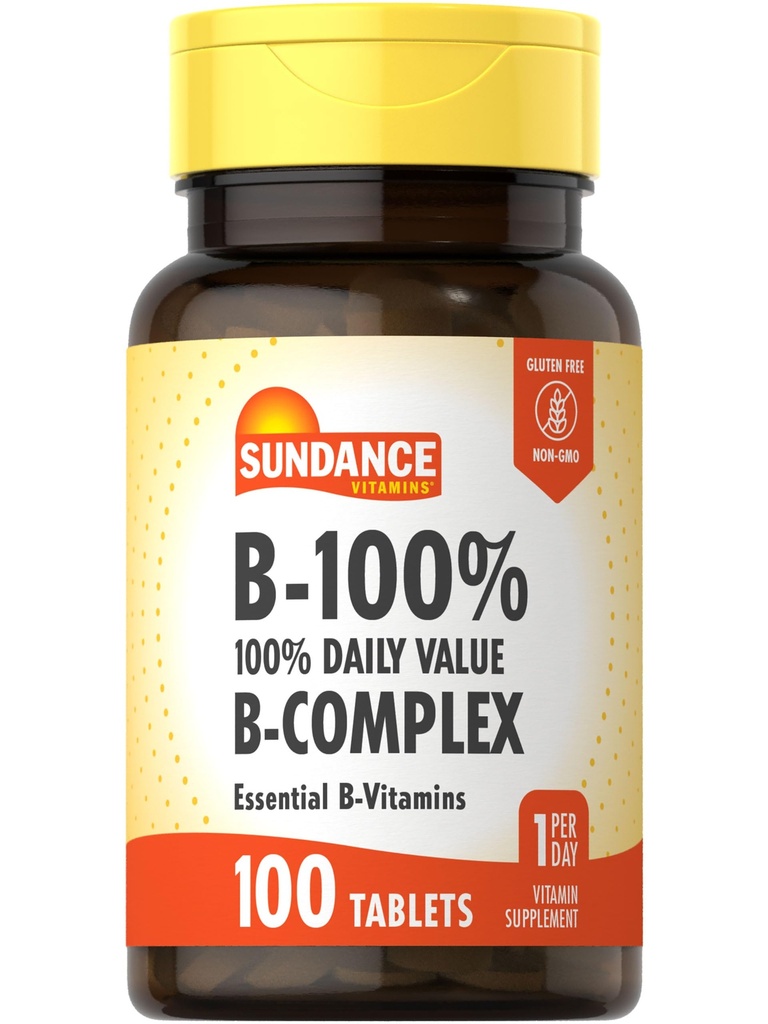 Sundance Βιταμίνη Β- Complex 100% Ημερήσια Αξία 100 δισκία 