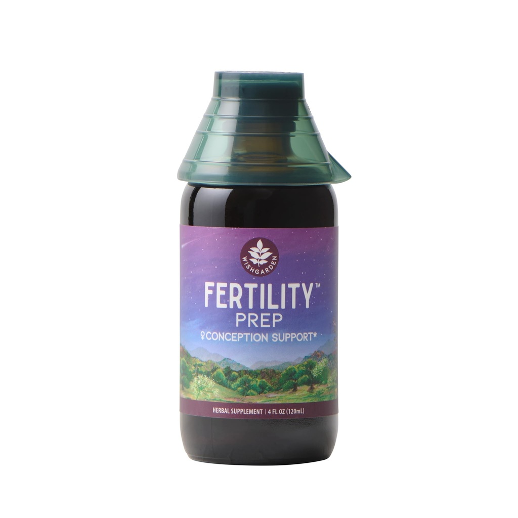 WishGarden Herbs Γονιμότητα Prep Conception Support - All-Φυσική Γυναικεία Γονιμότητα Βότανο συμπλήρωμα w/Vitex, Red Maca & Raspberry Leaf, Υποστηρίζει υγιή ισορροπία ορμονών & αναπαραγωγική λειτουργία, 4 ουγγιές