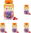 Emergen-C Kids Daily Immune Support Dietary Supplements, Flavored Gummies with Vitamin C and B Vitamins for Immune Support, Berry Bash - 44 Count (Pack of 5)