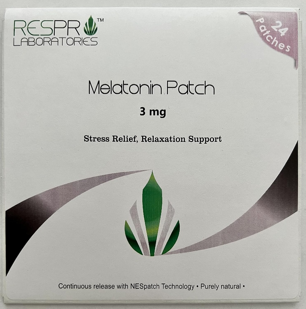 Respro Labs Natural Melatonin Patch, 3 mg (ανά Patch) Συνεχής απελευθέρωση - 24 Patches