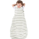 Ecolino Organic Botton Baby Sleep Sack - 2-Way Zipper Baby φοριέται Κουβέρτα - Toddler Sleeping Bag Sack - 18-36 Μήνες - Ασημένιο