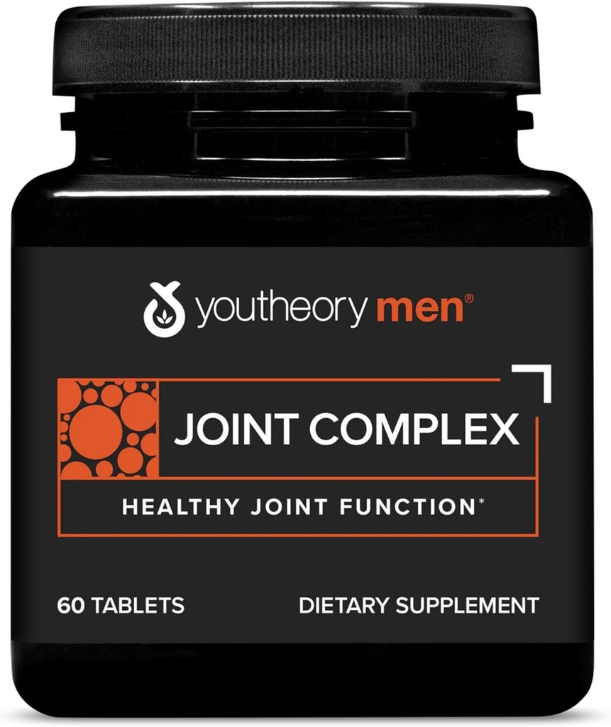 Youtheory Joint Complex για άνδρες – με Boswellia, Ginger, Turmeric, & UC- II Collagen, 60 δισκία