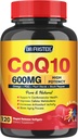 CoQ10 600 mg Softgels CoQ10 συμπλήρωμα - CQ10 συνένζυμο-Q10 με Ωμέγα 3 & PQQ & Βιταμίνη Ε, CoQ10 400mg Softgels, 60 Σερβιέτες