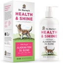 Dr. Harvey's Health & Shine Alaskan Fish Oil Blend for Dogs - Υποστηρίζει την υγιή καρδιά, τον εγκέφαλο και τα μάτια (16 fl. oz.)