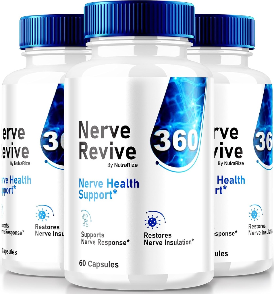 (3 Pack) Nerve Revive 360 συμπλήρωμα, Όλα τα φυσικά νευρικά υποστήριξη για τη συνολική ευεξία, Premium Formula, NerveRevive 360 κάψουλες βιταμίνης, επίσημες κριτικές (180 κάψουλες)