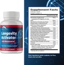 Zenith Labs Longevity Activator Αντιγηραντικό συμπλήρωμα διατροφής συμπλήρωμα, φυσικά αντιοξειδωτικά με ρεσβερατρόλη - Υποστηρίζει την ανοσοποιητική λειτουργία και υγιή μνήμη, 3 Πακέτο