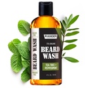 Leven Rose Beard Wash Shampoo by Ranger Grooming Co, Sulfate Free Natural Beard Cleanser & Conditioner for Men, Tea Tree & Peppermint for Growth & Thickening, Paraben Free 4 oz