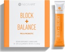 NeoraFit - Block+Balance Pre and Probiotic Powder - Καθημερινή χρήση, Υποστήριξη λαχανίου, Βιταμίνη C & B Blend, Βολικό Stick Packs - 30 Count
