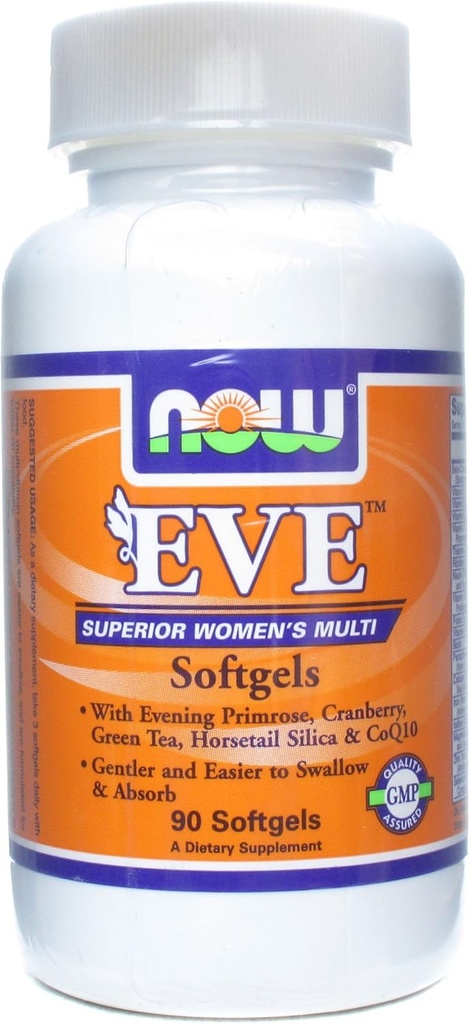 EveTM Γυναικεία πολλαπλή βιταμίνη 90 Softgels (πακέτο των 2)