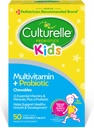 Culturelle Kids Complete Chewable Multivitamin + Probiotic For Kids, Ages 3+, 50 Count, Digestive Health, Oral Health & Immune Support - With 11 Vitamins & Minerals, including Vitamin C, D3 & Zinc