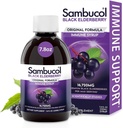 Sambucol Black Elderberry Syrup - Sambucus Elderberry Syrup για Ενήλικες Ανοσολογική Υποστήριξη, Elderberry Liquid, Elderberry Extract, Gluten Free - 7.8 Fl Oz