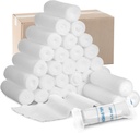 Treela 100 Rolls Gauze Bandage, 4 σε x 5 Yards, Ελαστικές Επιδέσμες Ατομική Συσκευασία Στείρα Μη Latex Πρώτες Βοήθειες Ιατρικές Αναπνοές Gauze Roll Wrap για την ασφάλεια Wound Caring και Προμήθειες