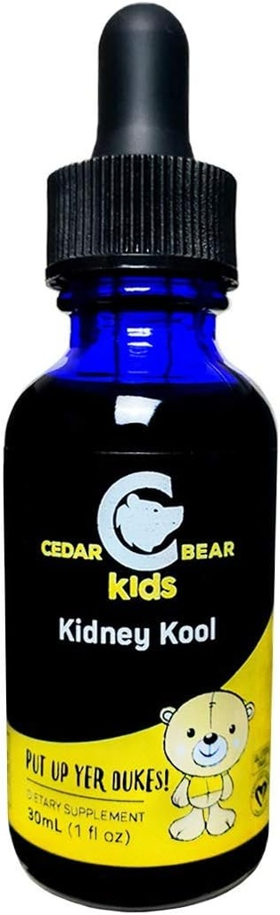 Cedar Bear Kinney Kool για τα παιδιά - Υγρό συμπλήρωμα βοτάνων που καταπραΰνει, και υποστηρίζει το σύστημα ούρων 1 fl oz / 30 ml