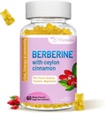Βερβερίνη με Gummies κανέλας Κεϋλάνης, συμπλήρωμα υψηλής ισχύος berberine HCI, υποστήριξη ανοσοποιητικής υγείας, 60 μάνγκο γεύσεις Gummies