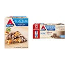 Atkins Caramel Chocolate Nut Roll Snack Bar, Protein Snack, High in Fiber, 2g Sugar, 16 Count & Milk Chocolate Delight Protein Shake, 15g πρωτεΐνη, χαμηλή γλυκαιμική