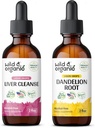 Άγρια & οργανική κάθαρση ήπατος Βάμμα 2 fl oz & ρίζα δαντέλα Βάμμα 2 fl oz