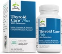 Terry Φυσικά Thyroid Care Plus - Συμπλήρωμα Βοήθειας Thyroid - Συμπλήρωμα Διατροφής για την Ενεργειακή & Υγιεινή υποστήριξη μαλλιών - Συμπλήρωμα με L-Τυροσίνη & Σελήνιο - 120 κάψουλες