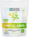 Zhou Hydro-Fuel Gummies - Ηλεκτρολύτης Gummy, Ενυδατικό Αλάτι Μασάζ με Νάτριο, Κάλιο & Μαγνήσιο Μασώμενα, Ενέργεια & Αντοχή για γυναίκες & άνδρες - Λεμόνι Lime, 60 Veggie Gummies