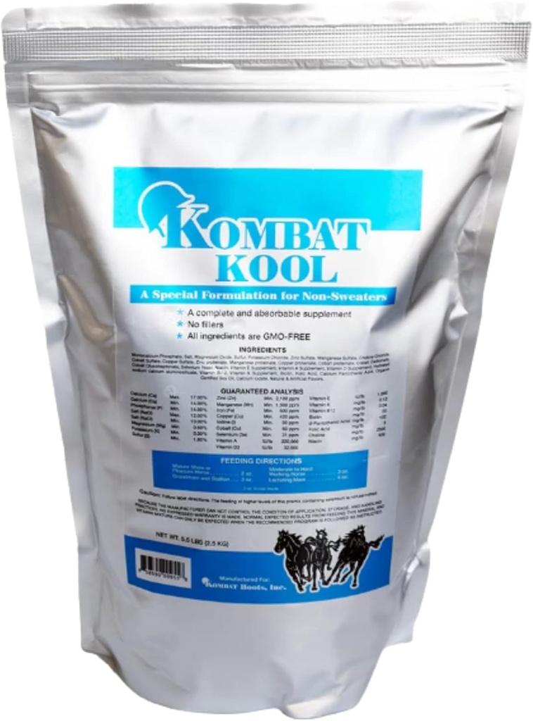 Kombat Kool Health Supplement, Τσάντα 5lb, μια ειδική φόρμουλα για μη-Sweaters