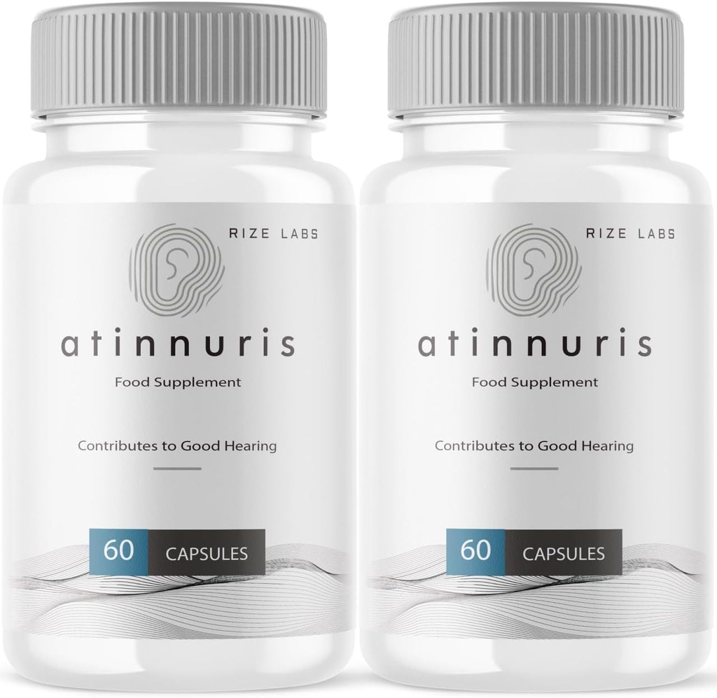 (2 Pack) Atinnuris Capsules, Atinnuris Dietary Supplement, Atinnuris to help Soothe Ear Nerves, Atinnuris to Support Healthy Hearing, Atinnuris Advanced Formula Pills, Atinnuris Reviews (120 Capsules)