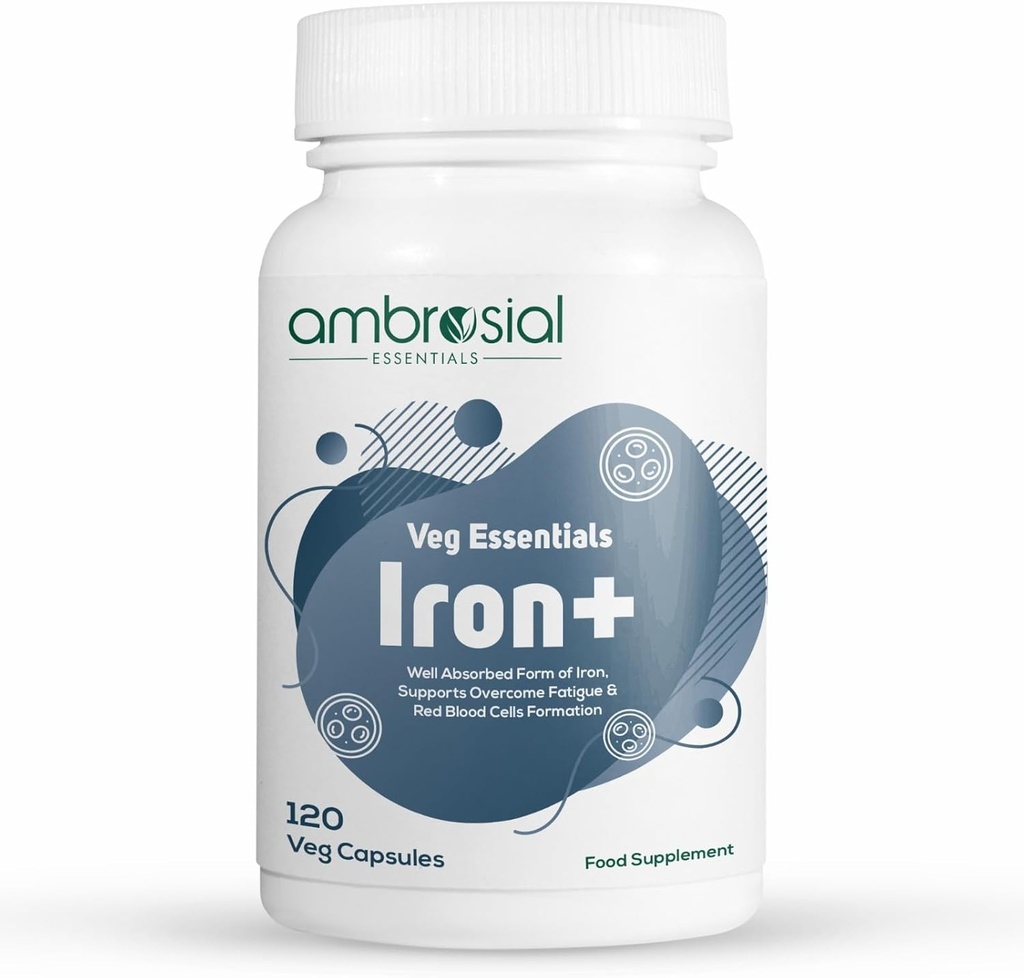 Ambrosial Iron+ 25mg Συσκευασία των 1-120 καψακίων