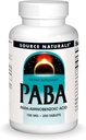 Source Naturals PABA, para- Amino Benzoic Acid, 100 mg Συμπλήρωμα διατροφής - 250 δισκία