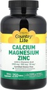 Calcium-Magnesium-Zinc Country Life 250 Tabs