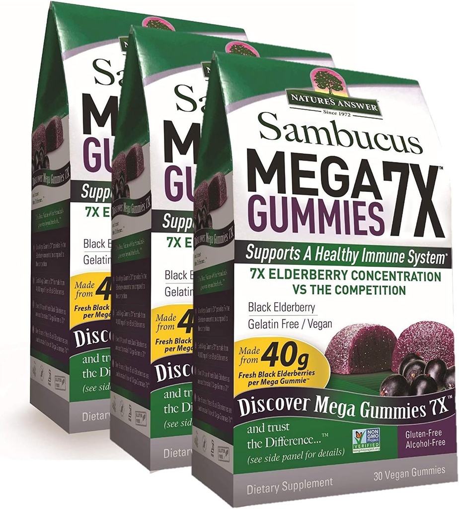 Απάντηση της φύσης Sambucus Mega Gummies 