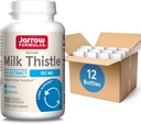 Jarow Formulas Milk Thistle 150 mg - Αντιοξειδωτικό Υποστηρίζοντας την Ανοσολογική Ανταπόκριση, Ηπατική Λειτουργία & Γλουταθειόνη - Έως 100 Σερβιέτες (Κάψουλες λαχανικών), Συσκευασία των 12