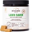 Rocco & Roxie Σκύλος Ούρων Ουδέτερο για Lawn, Green Grass Αποταμιευτές για Σκύλος Pee Spots, UTI Υγεία & Bladder Συμπλήρωμα Ελέγχου με D-Mannose, Μηλίτη Ξίδι & DL-Μεθειονίνη, 90ct Μαλακές Μασούσες